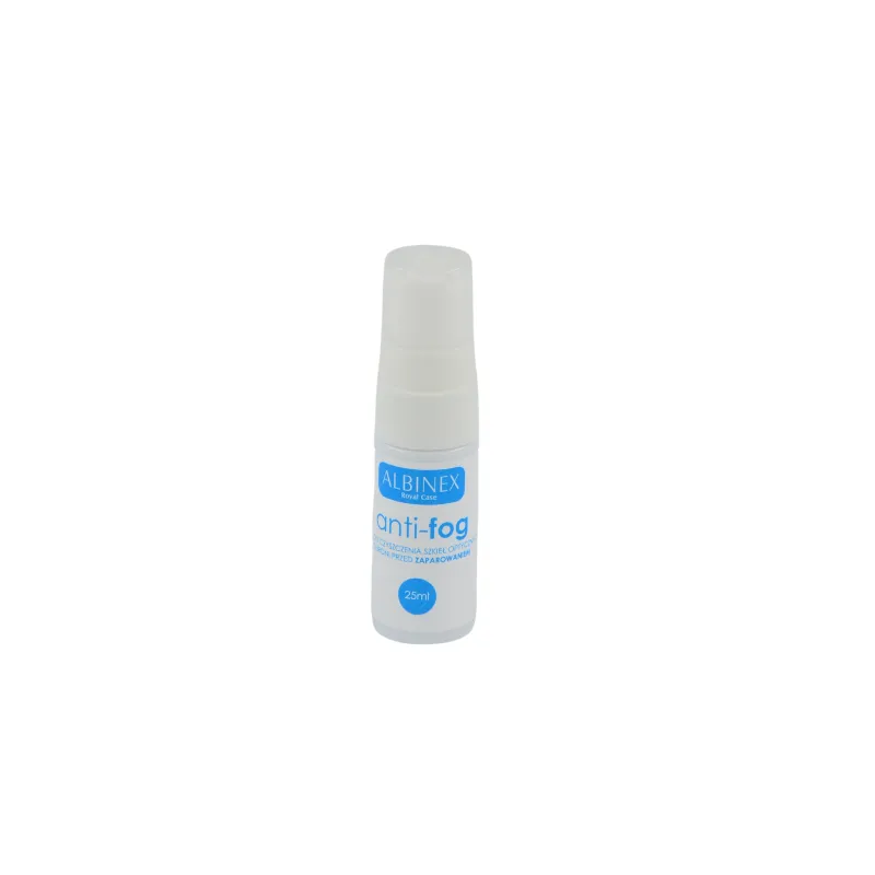 ALBINEX anti-Fog akinių stiklų priežiūros skystis 25ml