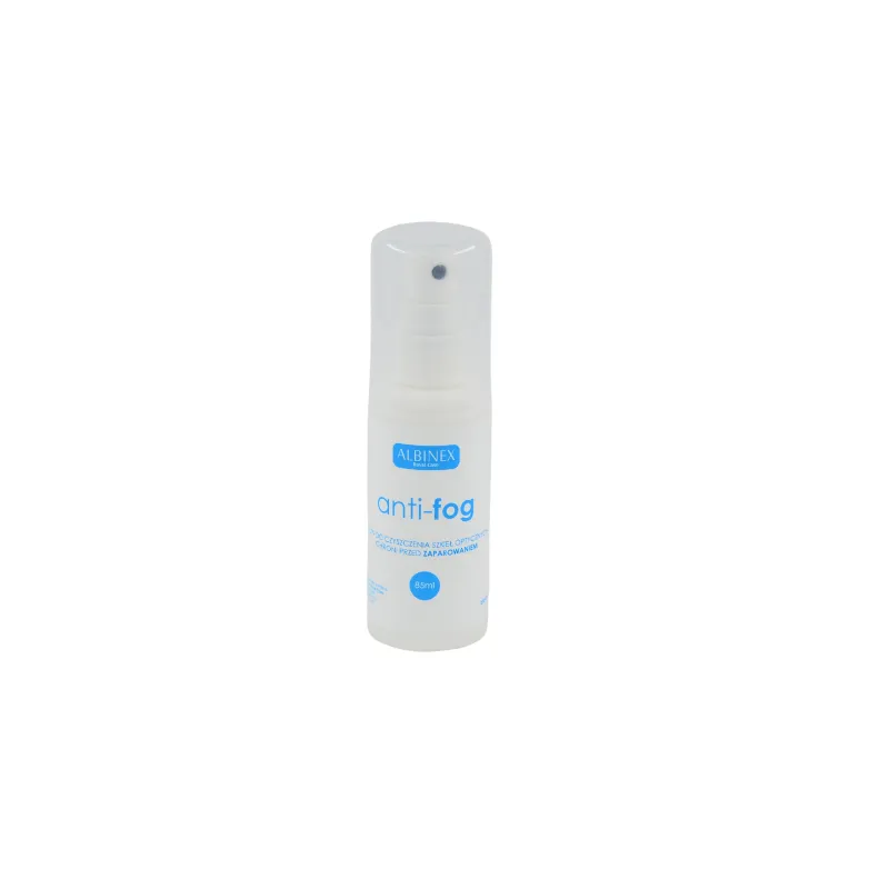ALBINEX anti-Fog akinių stiklų priežiūros skystis 85ml