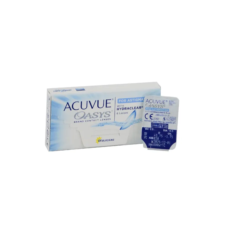 ACUVUE OASYS dvisavaitiniai  astigmatiniai kontaktiniai lęšiai